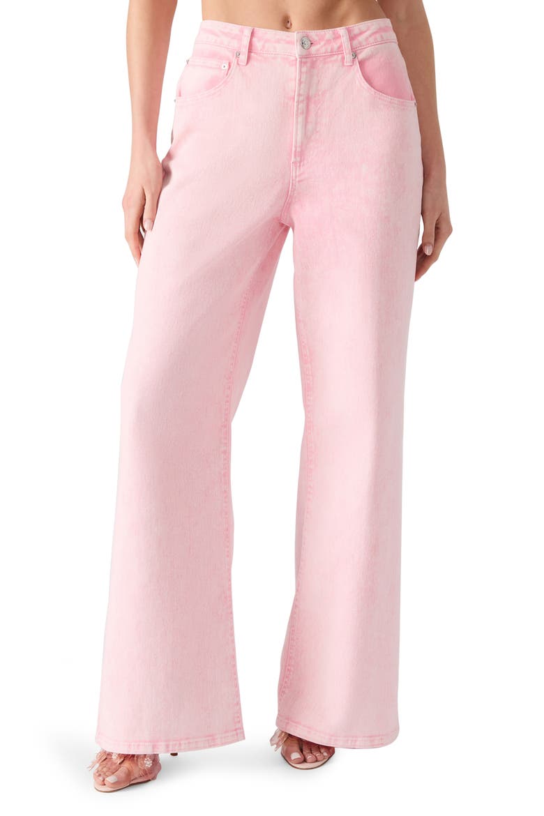 High Waist Wide Leg Jeans, Main, color, PRISM PINK