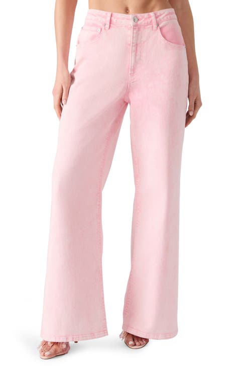 ◆LCDC◆ PINK WIDELEG DENIM LCDSACDP22040 Wide Leg Stretch Denim Jeans – The Trendy Side