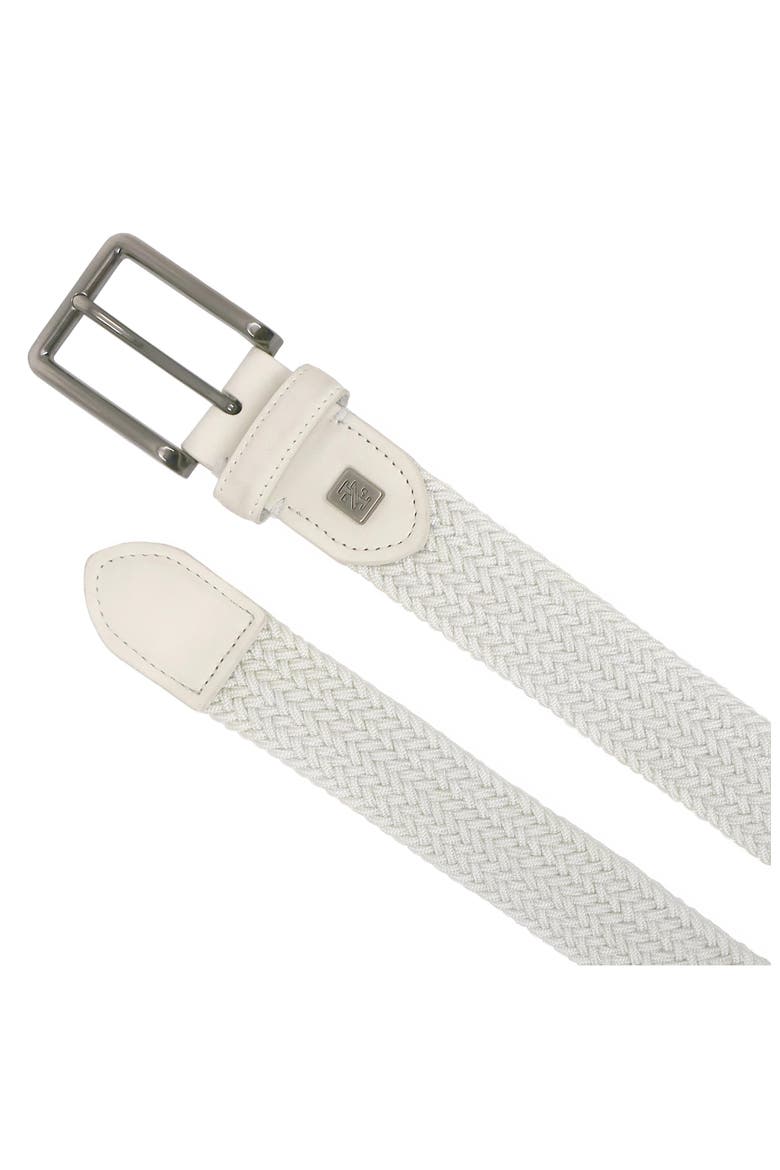 Golf Woven Stretch Belt, Alternate, color, White