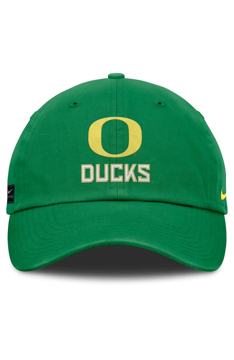Nike Men's Nike Green Oregon Ducks 2025 On-Field Club Adjustable Hat, Alternate, color, 