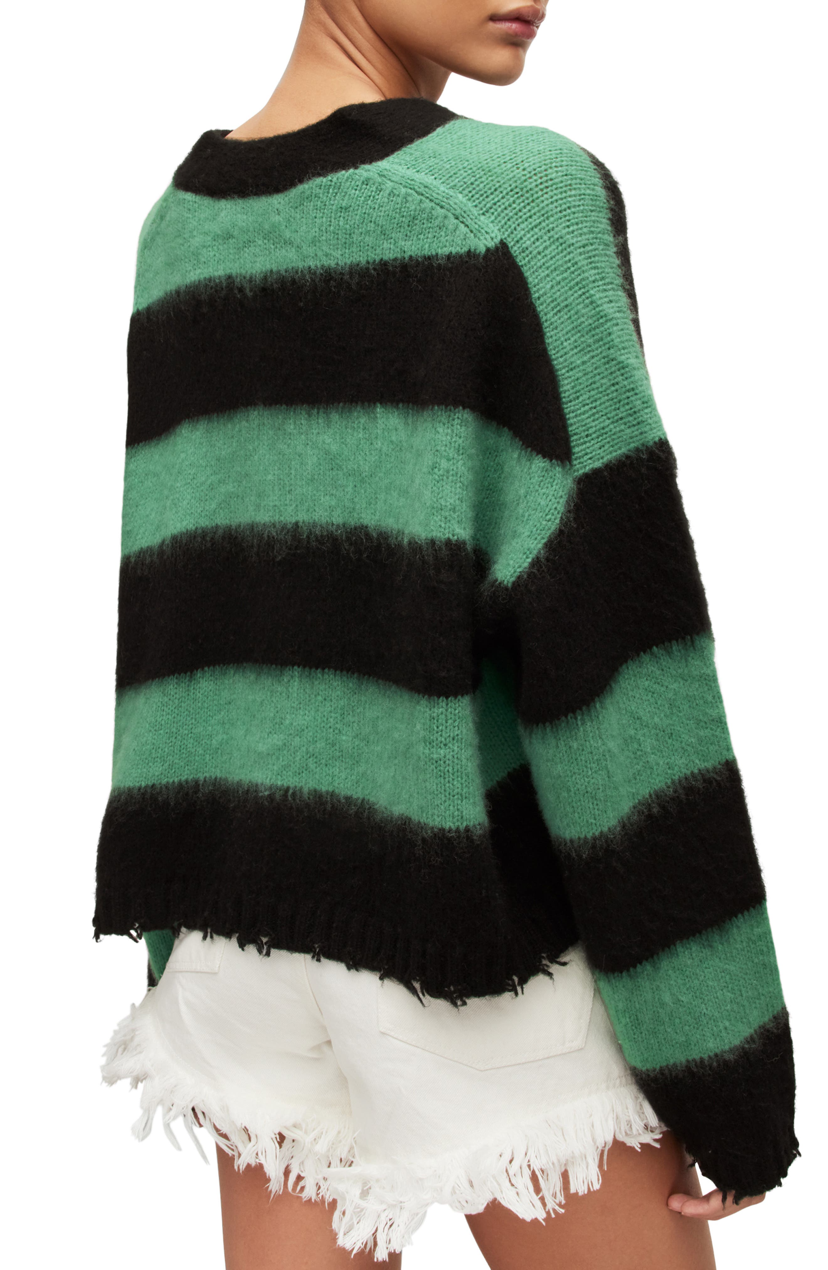Lou Stripe Crop Sweater - image 2