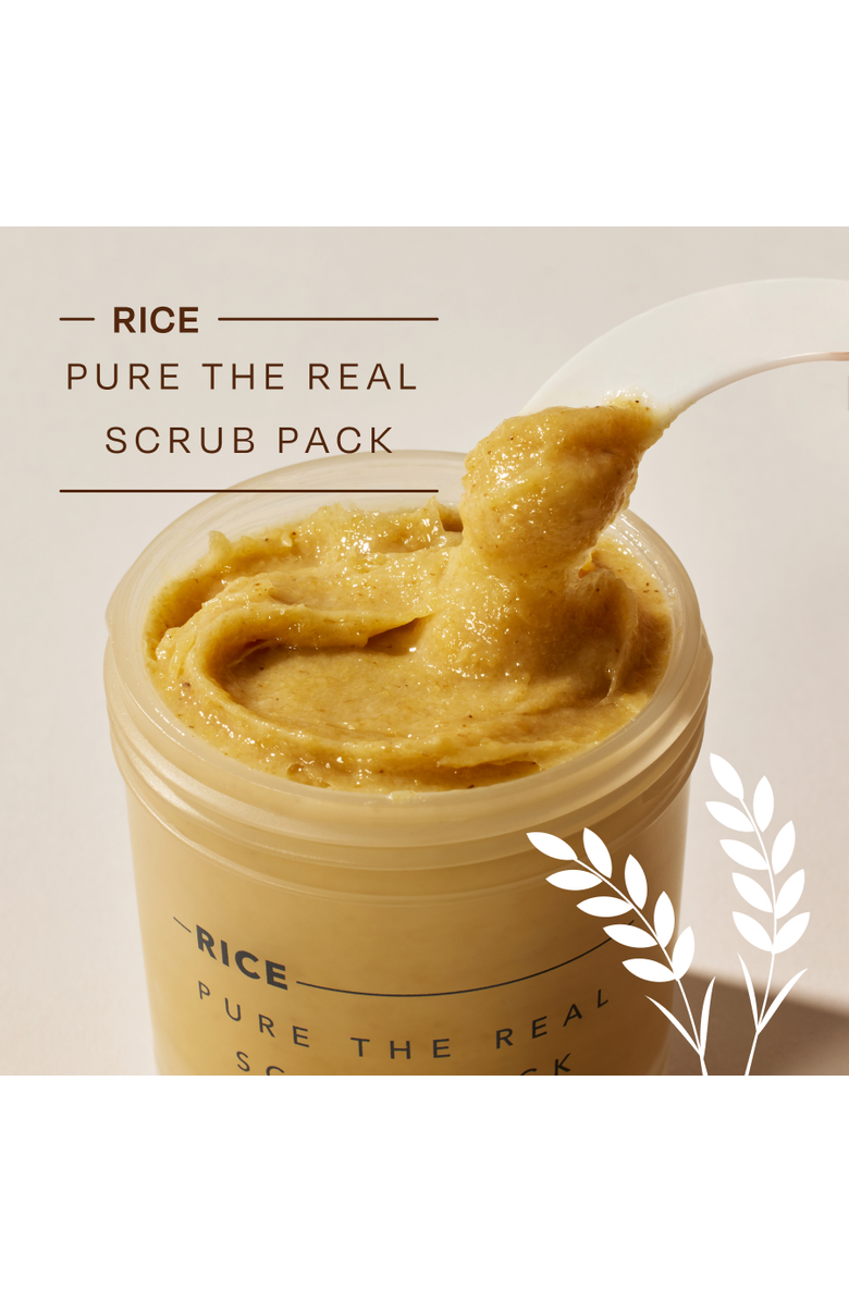 THANK YOU FARMER Rice Pure The Real Scrub Pack, Alternate, color, White