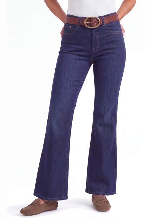 High Waist Flare Leg Jeans