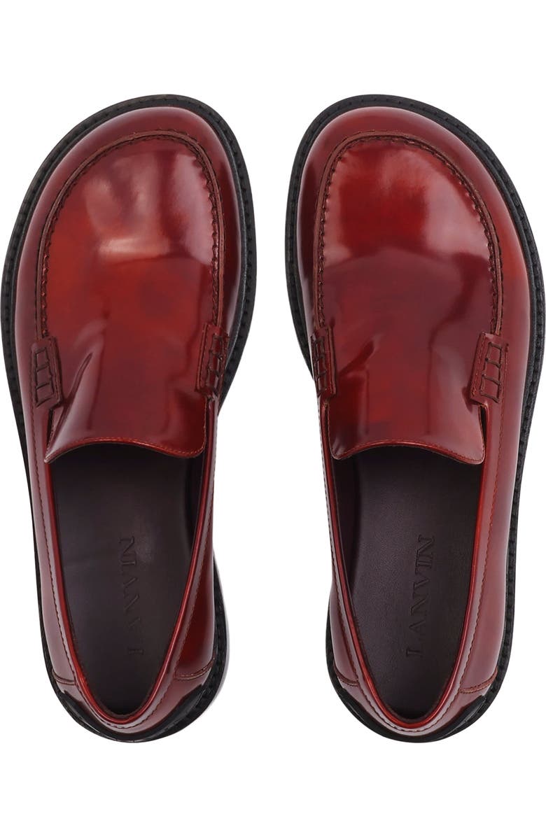 Lanvin Spinto Loafers In Smooth Leather, Alternate, color,