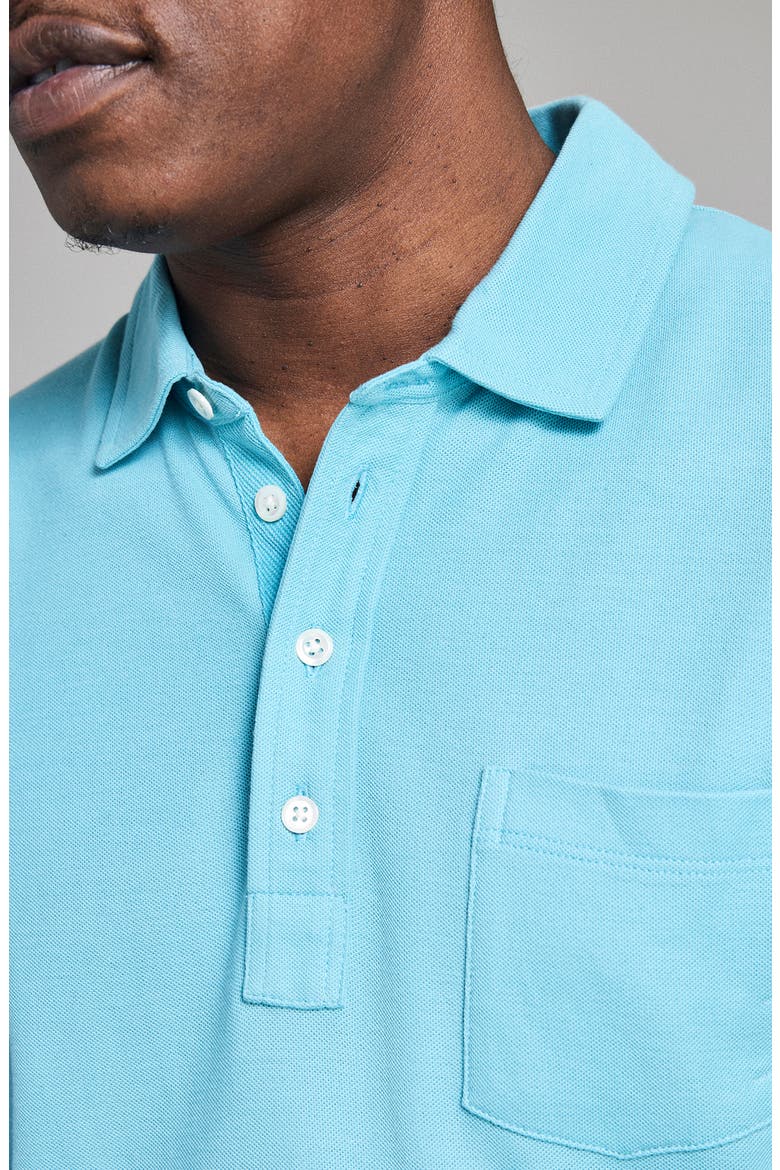 Pensacola Pima Cotton Piqué Pocket Polo, Alternate, color, DELPHINIUM BLUE