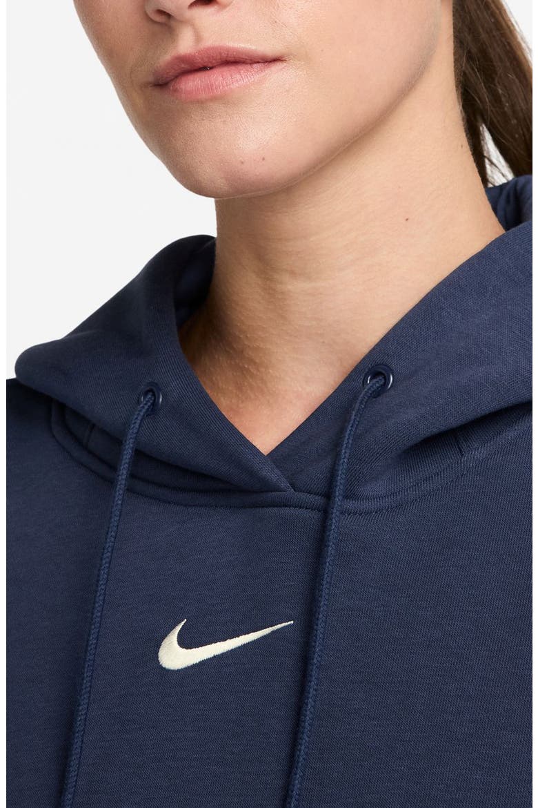 Sportswear Phoenix Fleece Oversized Pullover Hoodie, Alternate, color, MIDNIGHT NAVY/ SAIL