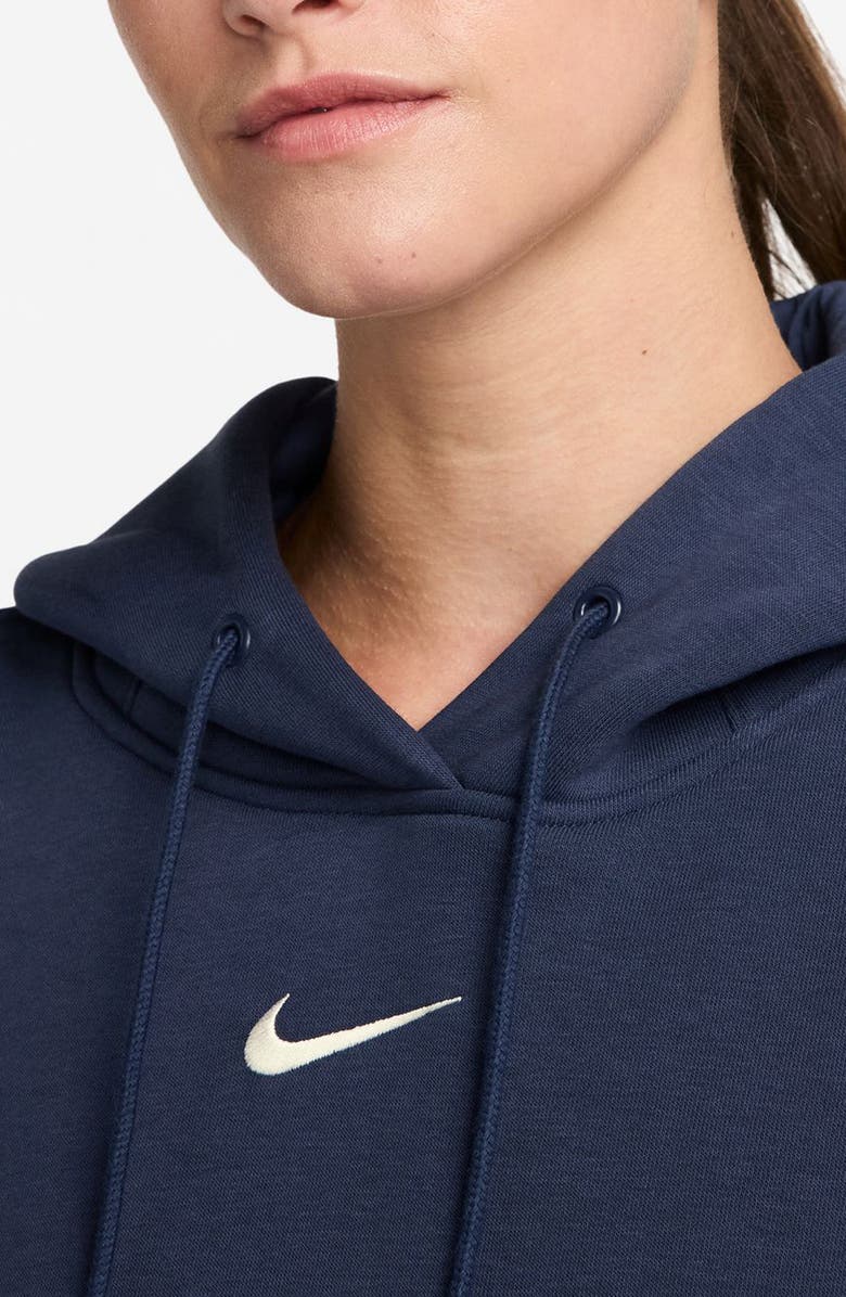 Nike Sportswear Phoenix Fleece Oversized Pullover Hoodie, Alternate, color, Midnight Navy/ Sail