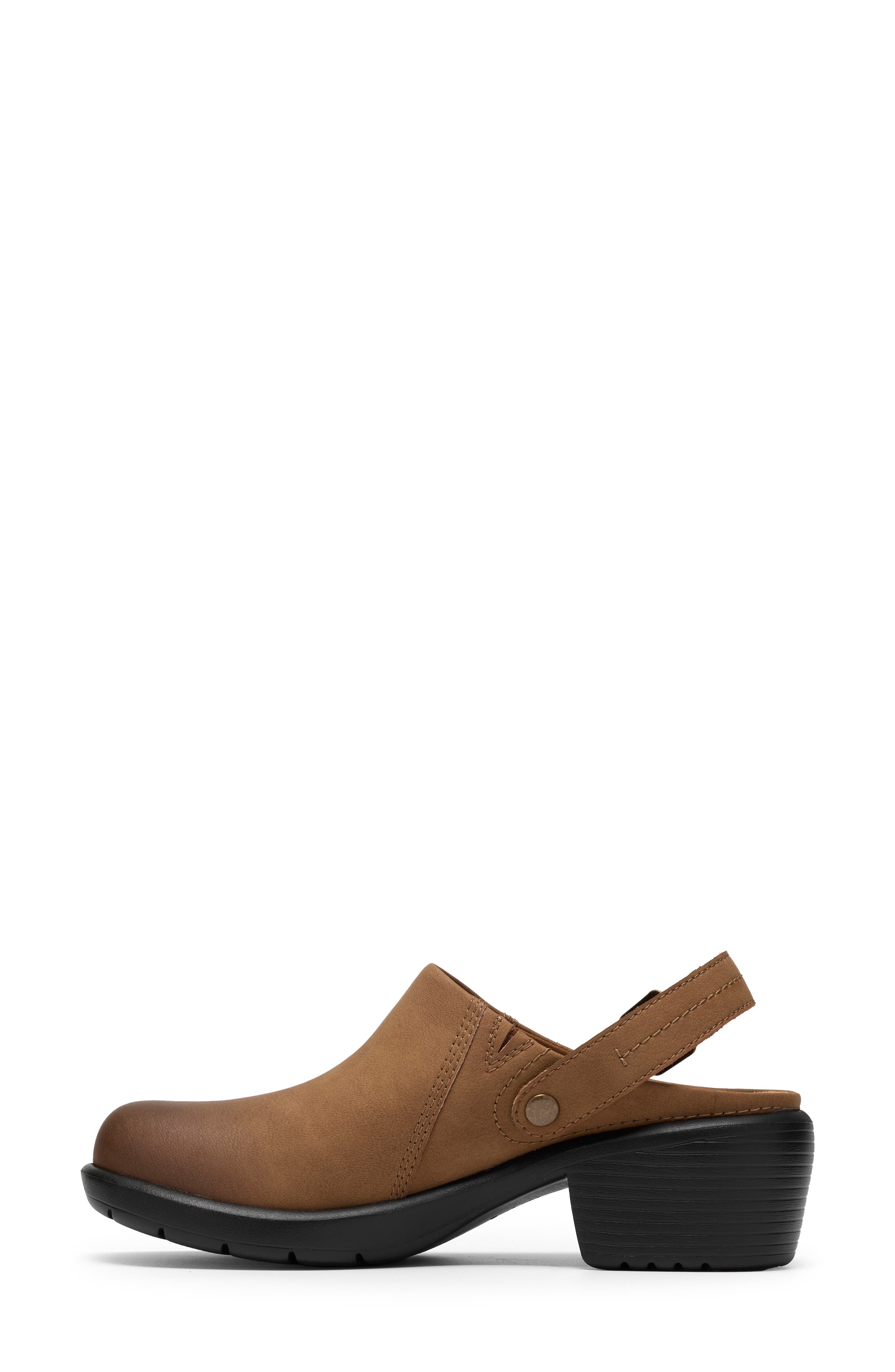 Kynnznie Clog, Alternate, color, DARK TAN LEATHER