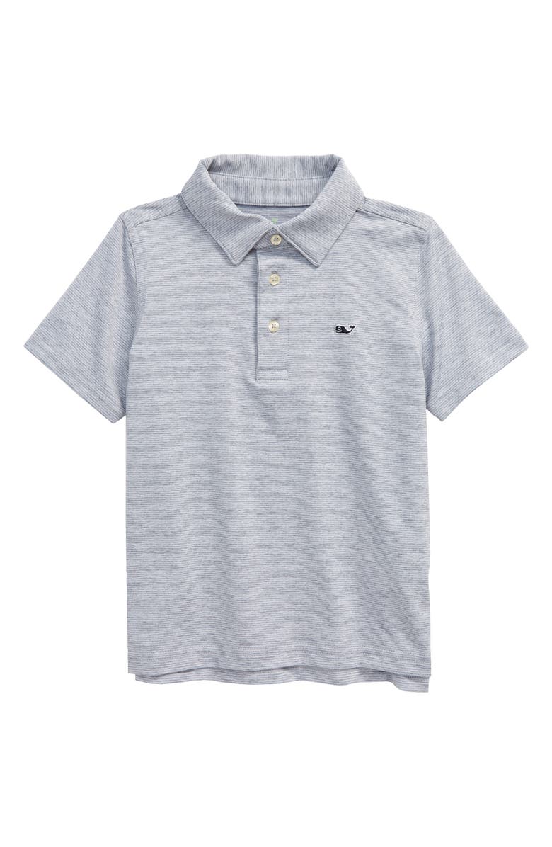 vineyard vines Kids' St. Jean Stripe Sankaty Performance Polo, Main, color, Stripe Ham