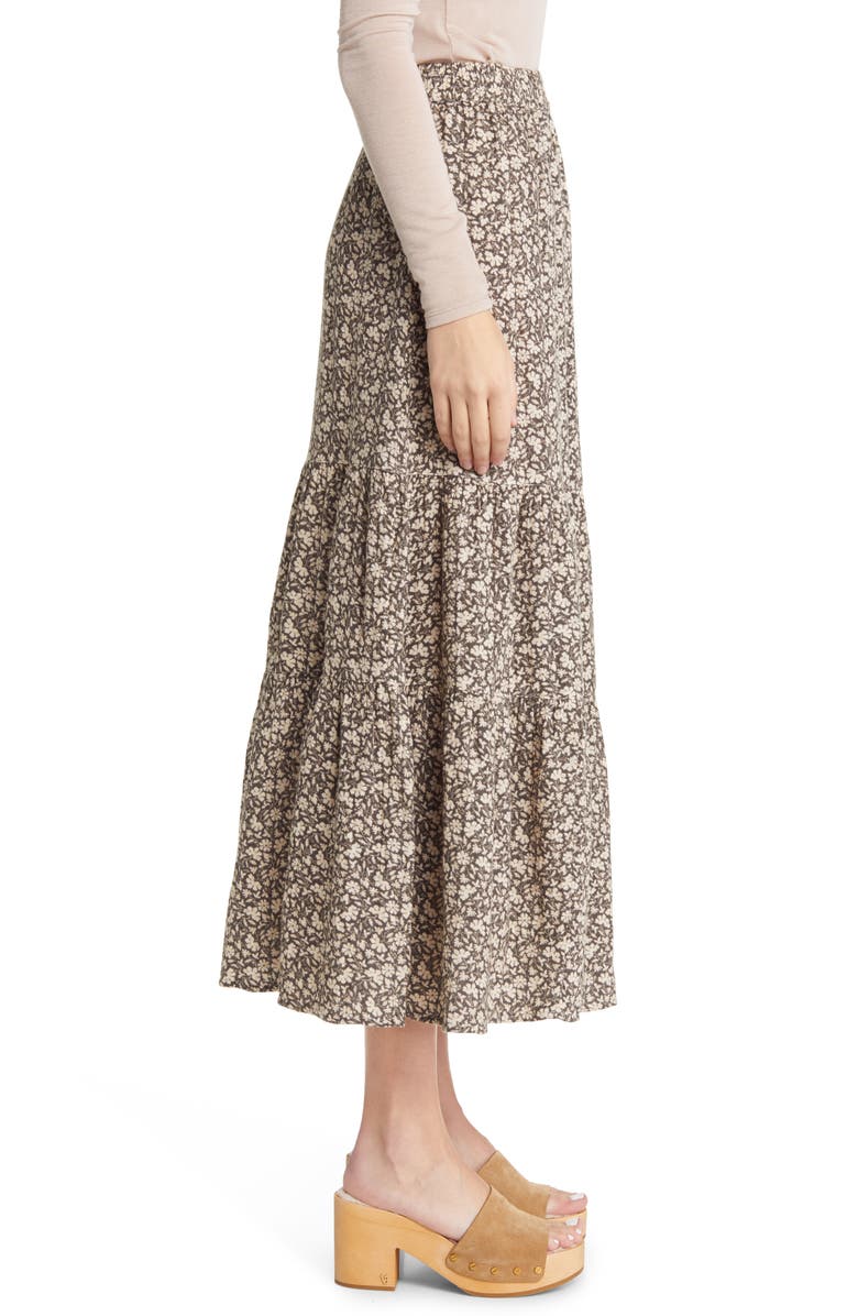 Faherty Valentina Floral Dream Organic Cotton Gauze Skirt, Alternate, color, 