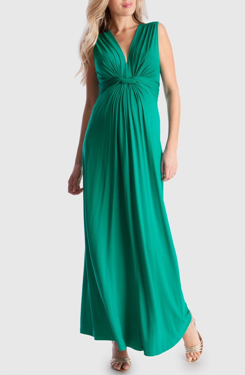 Seraphine Knotted Waist Maternity Maxi Dress, Main, color, 