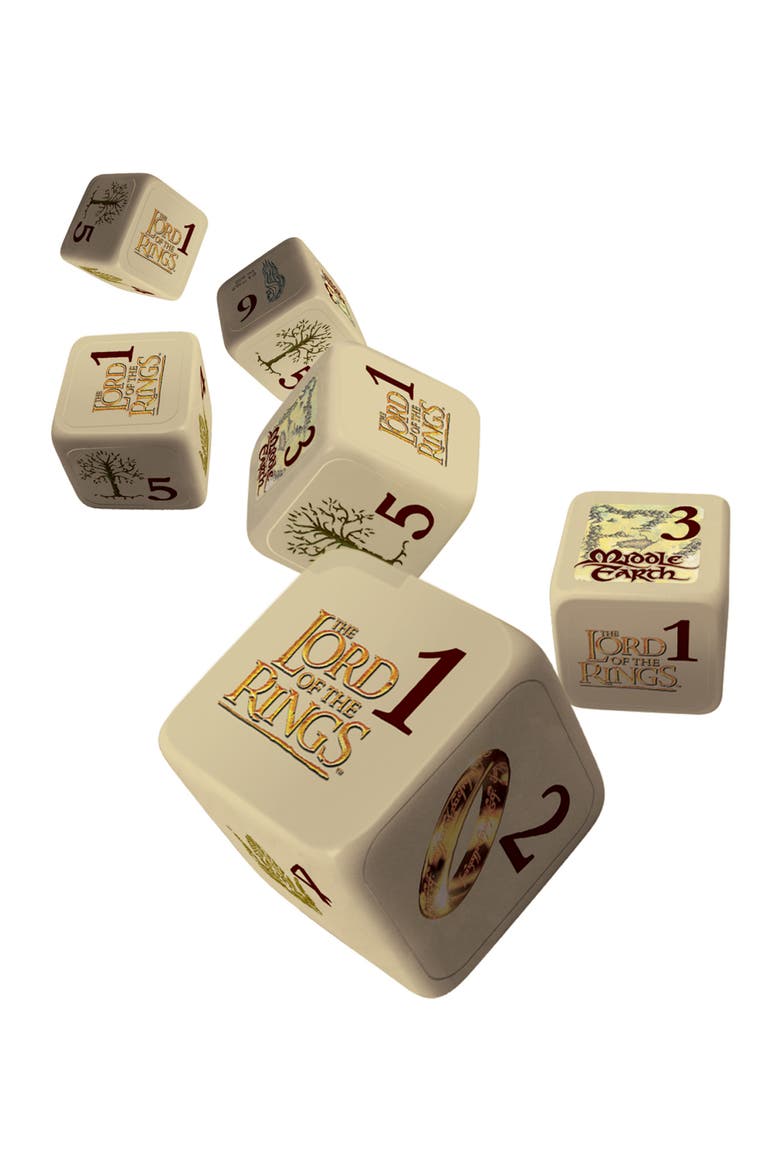 Lord of the Rings Dice Set, Alternate, color, Multicolor