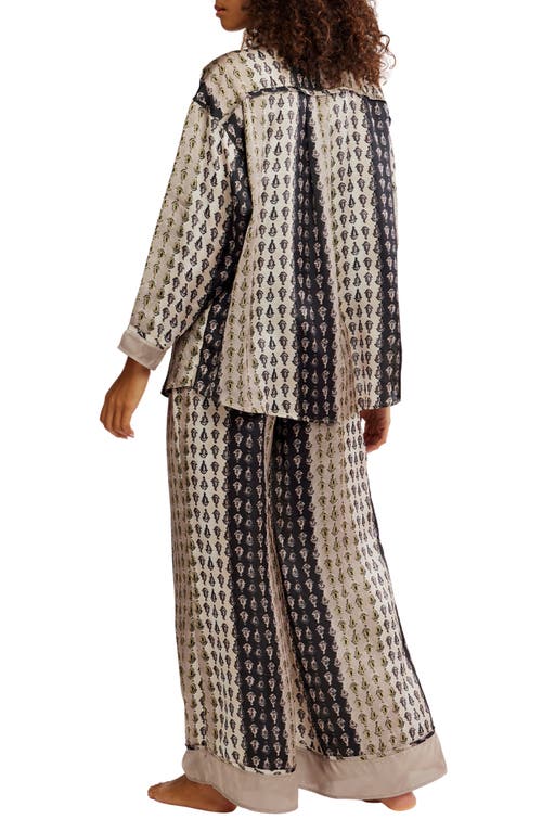Free People Dreamy Days Print Pajamas In Brown