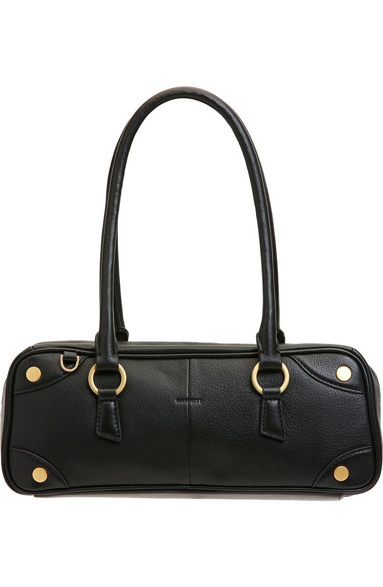 HAMMITT Small Meredith Leather Shoulder Bag, Alternate, color, Black/ Brushed Gold