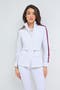 selected White W/ Red & Navy Stripe
