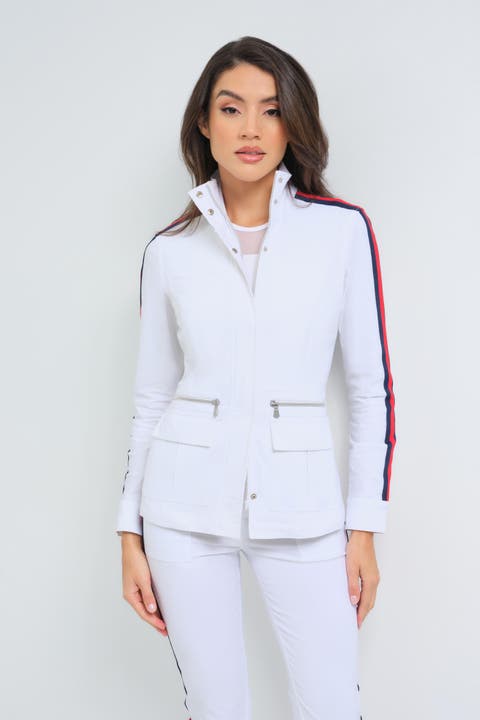 Embossed Kensington Ultra-Light and Mesh Moto Jacket