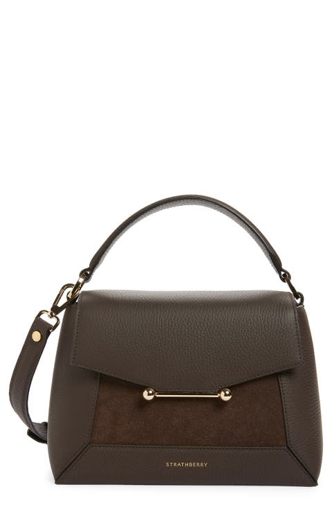 Mosaic Leather Top Handle Bag