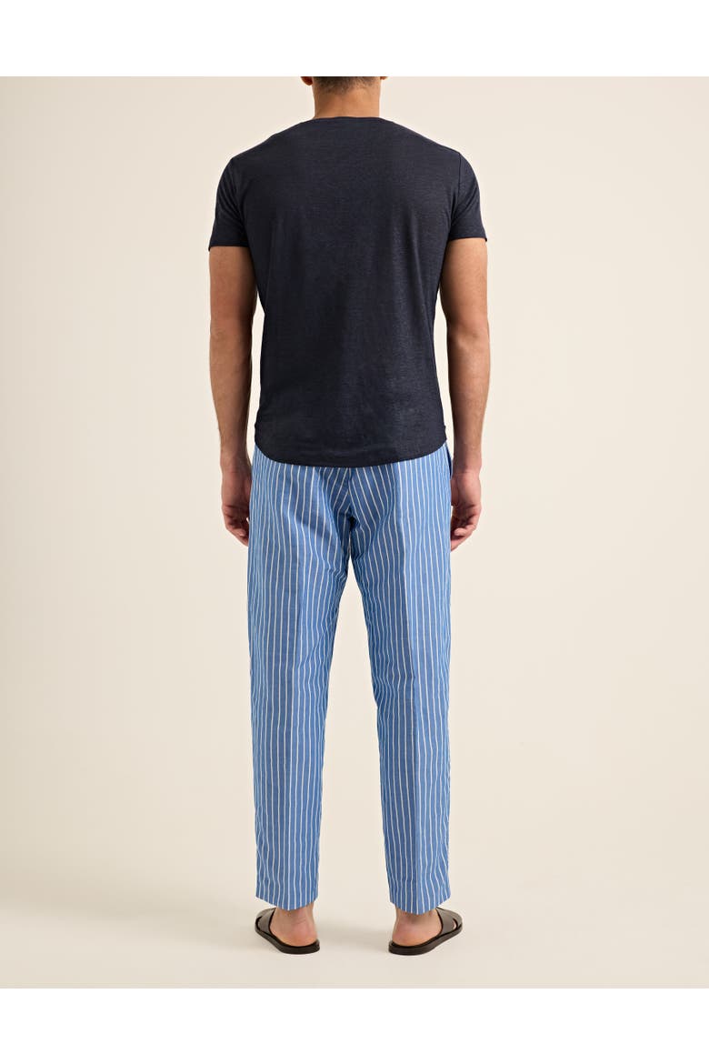 Alex Stripe Relaxed Fit Trousers, Alternate, color, Catalina Blue/White Sand