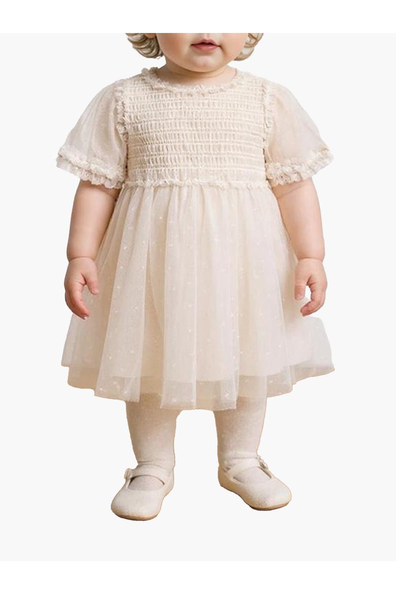 Giselle Baby Dress, Main, color, Cream