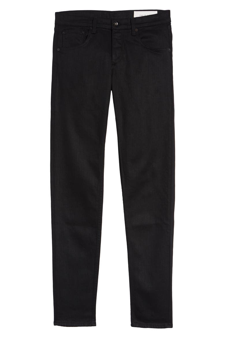 Fit 1 Skinny Fit Jeans, Alternate, color, BLACK
