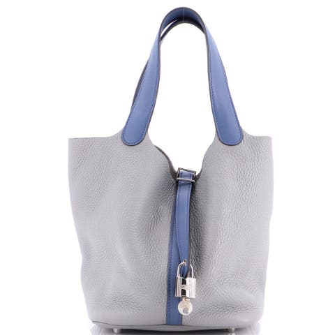 Bicolor Picotin Lock Bag Clemence with Swift MM