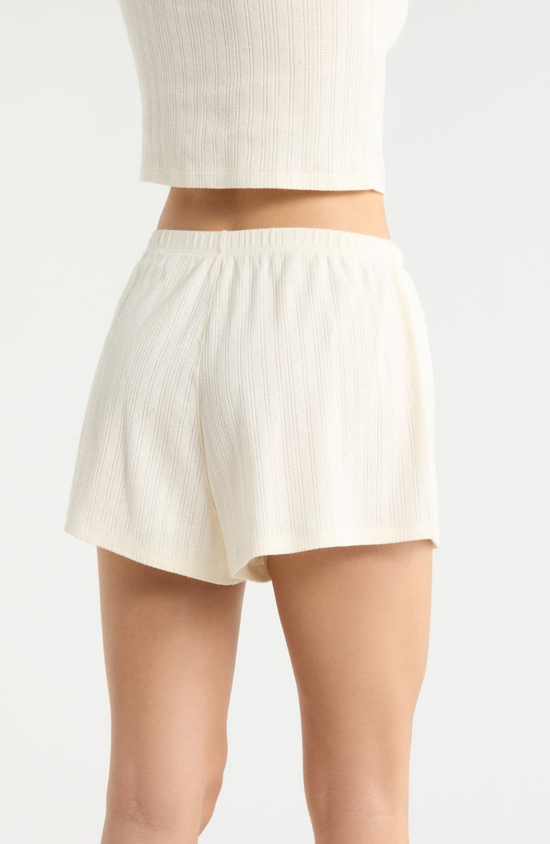 Lunya Pointelle High Waist Pajama Shorts, Alternate, color,