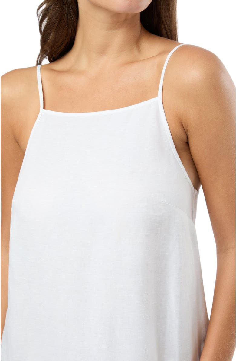 Onia Air Linen Square Neck Maxi Dress, Alternate, color, White