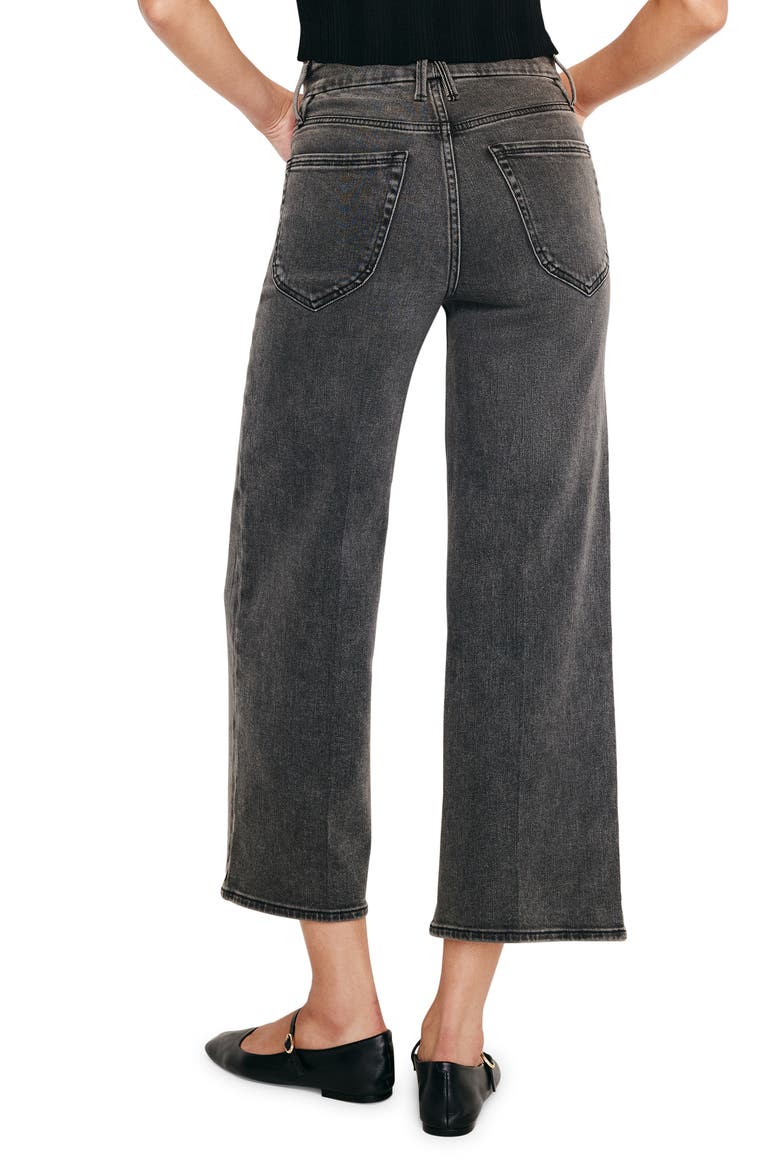 Good Waist Crop Palazzo Jeans, Alternate, color, BLACK329