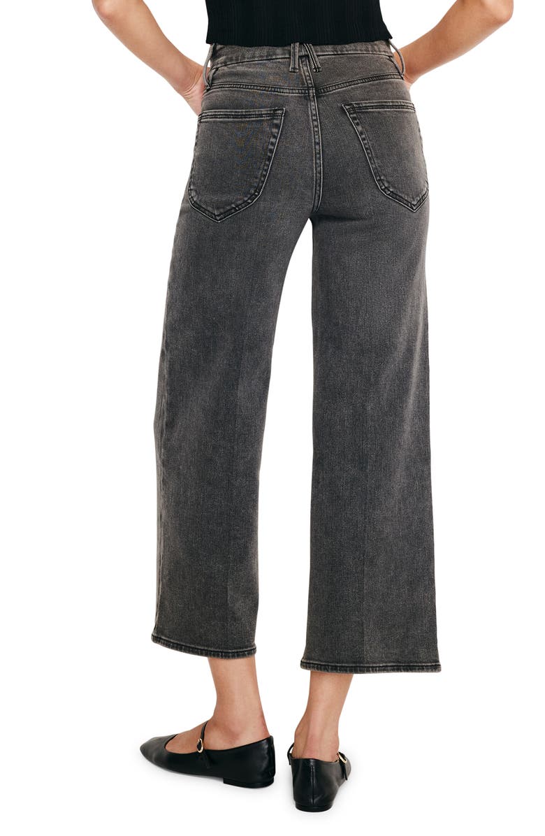 Good American Good Waist Crop Palazzo Jeans, Alternate, color, 