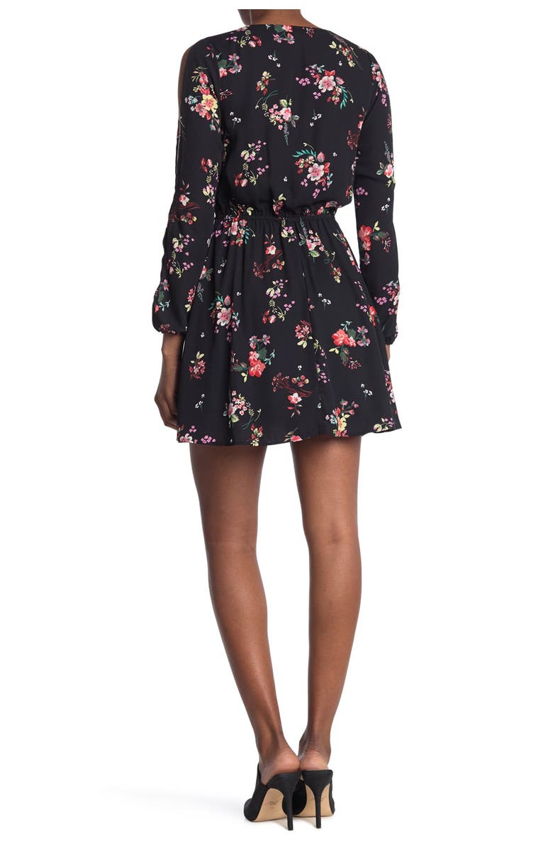 MATERIAL GIRL Tie Front Slit Sleeve Dress, Main, color, 