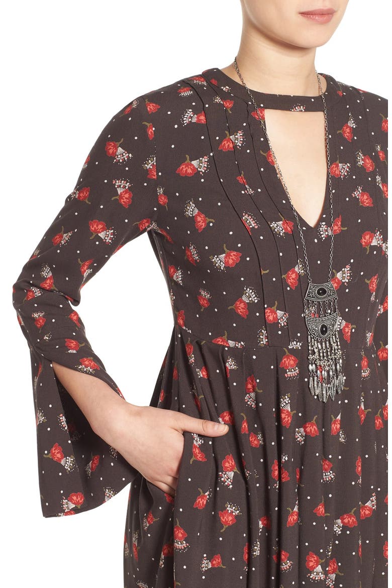 'Tegan' Minidress, Alternate, color, BLACK COMBO