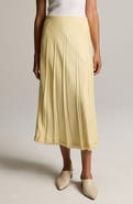 Vince Creased Pleat Raw Hem Maxi Dress