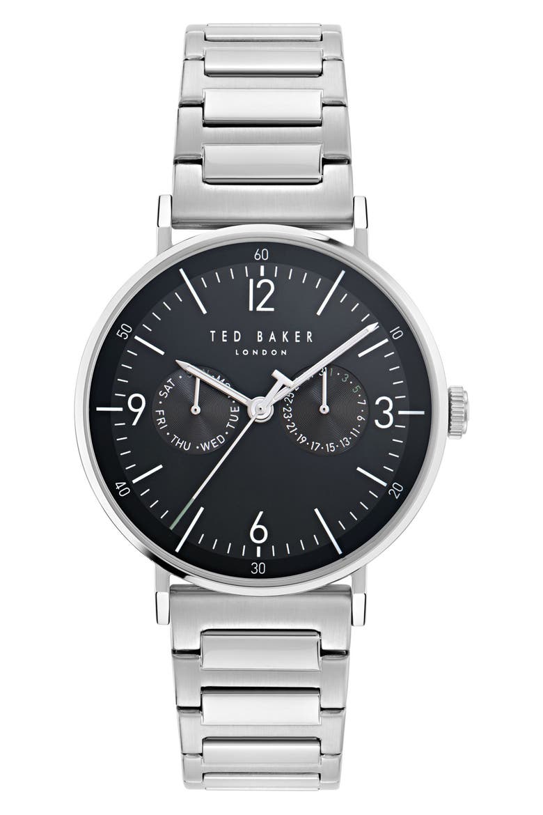 Phylipa Gents Bracelet Watch, 41mm, Main, color, SILVER-TONE