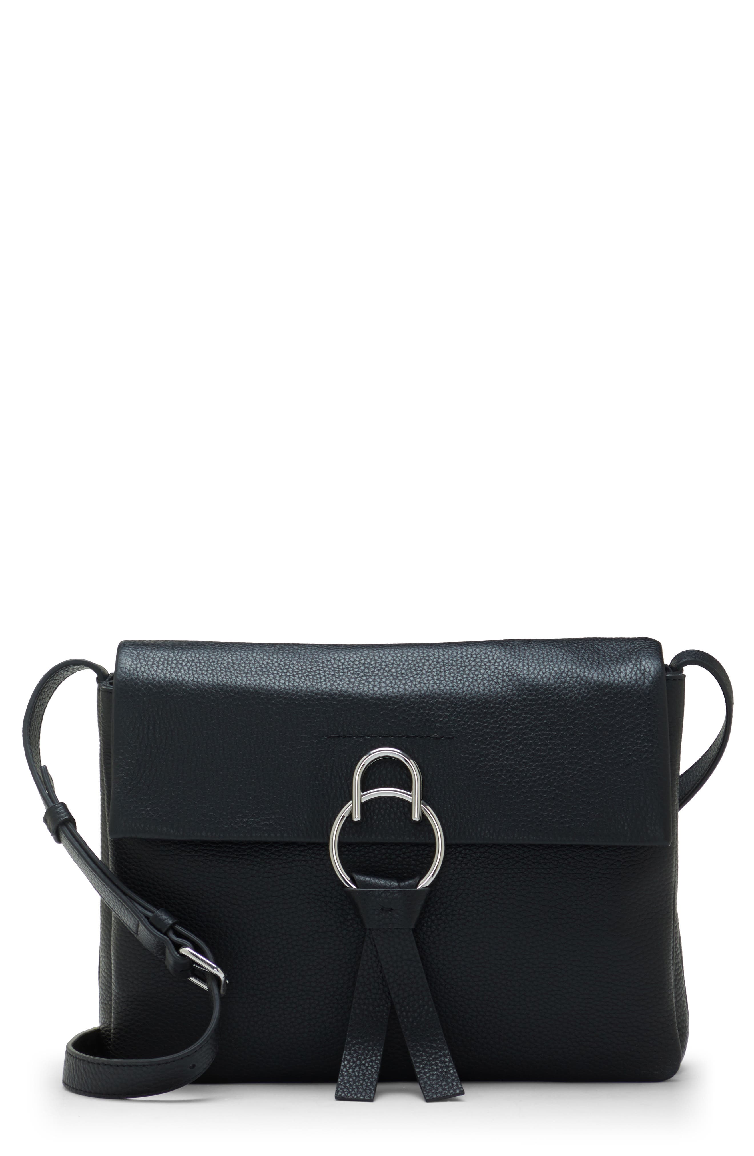 Vince Camuto Plum Leather Shoulder Bag, Main, color, 