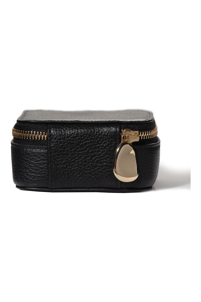 Leather Trinket Box, Alternate, color, BLACK