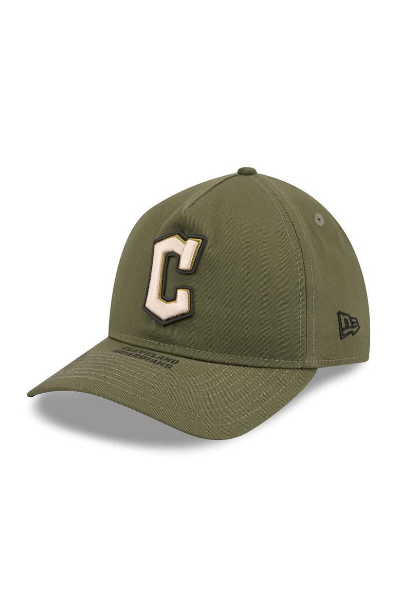 New Era Men's New Era  Olive Cleveland Guardians 2026 Armed Forces Day 9TWENTY Adjustable Hat, Alternate, color, Olive