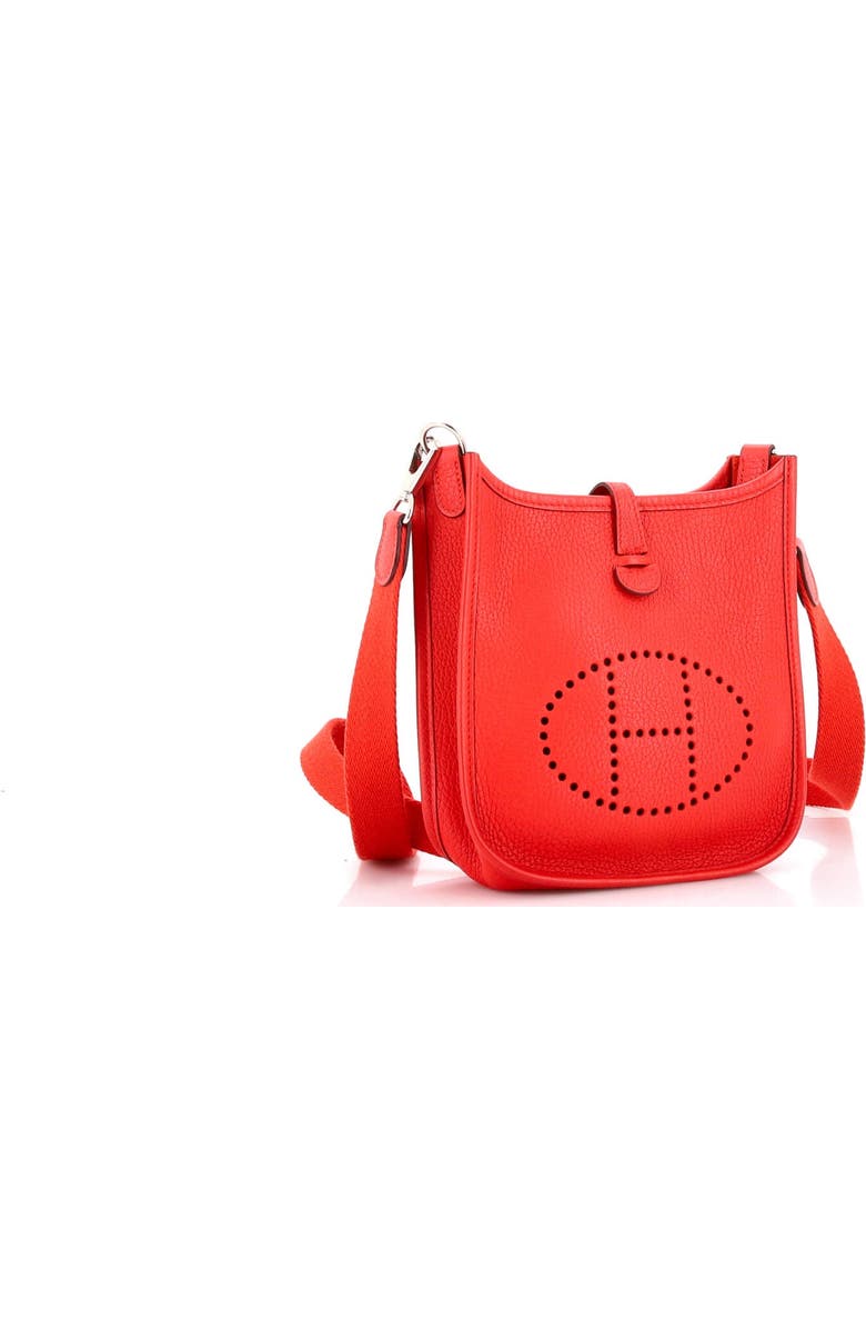 Pre-Owned Hermes Evelyne Bag Gen III Clemence TPM, Alternate, color, Rouge Tomate