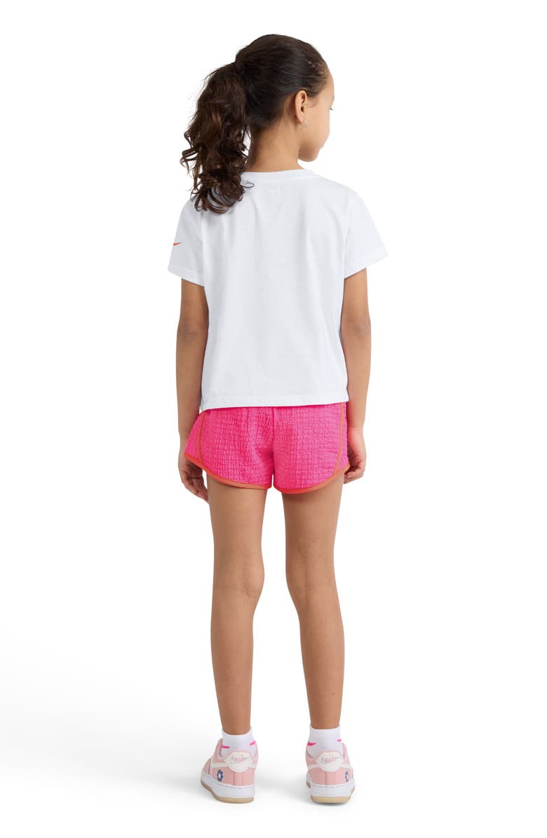 Nike Kids' Swoosh Logo Graphic T-Shirt & Shorts Set, Alternate, color, Pink Glow