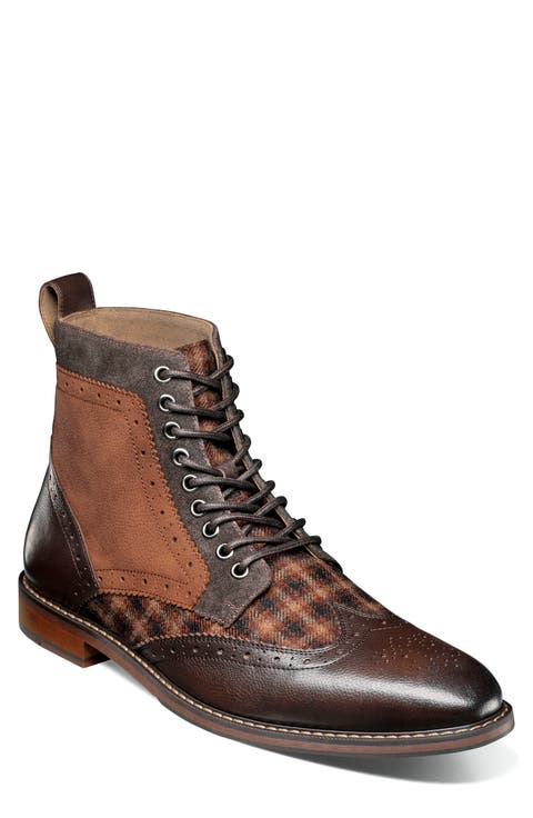 Finnegan Wingtip Lace-Up Boot (Men)