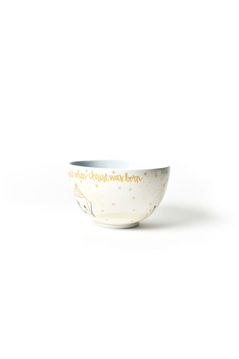 Brown Skin O Holy Night 9in Footed Bowl, Alternate, color, Beige