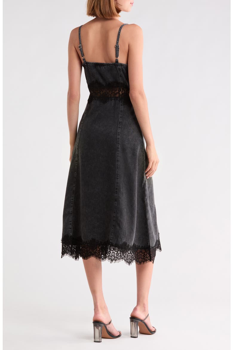 Bella Lace Denim Slipdress, Alternate, color, ANGELA