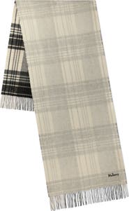Mulberry Large Reversible Heritage Check Scarf