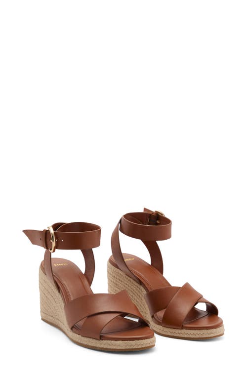 Mango Ankle Strap Wedge Sandal