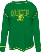FANATICS Women's Fanatics Green Oregon Ducks Plus Size Contrast Stitch Sweatshirt