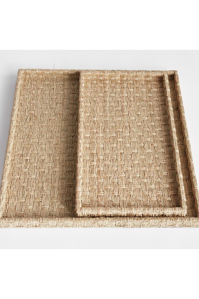Wynn Decorative Trays Large Set of 2, Alternate, color, Beige