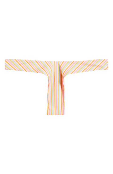 Y-Cut Thong Bikini Bottoms