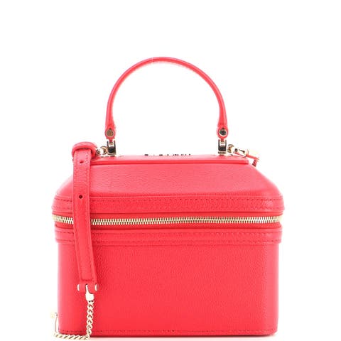 Serpenti Forever Top Handle Convertible Vanity Leather Small
