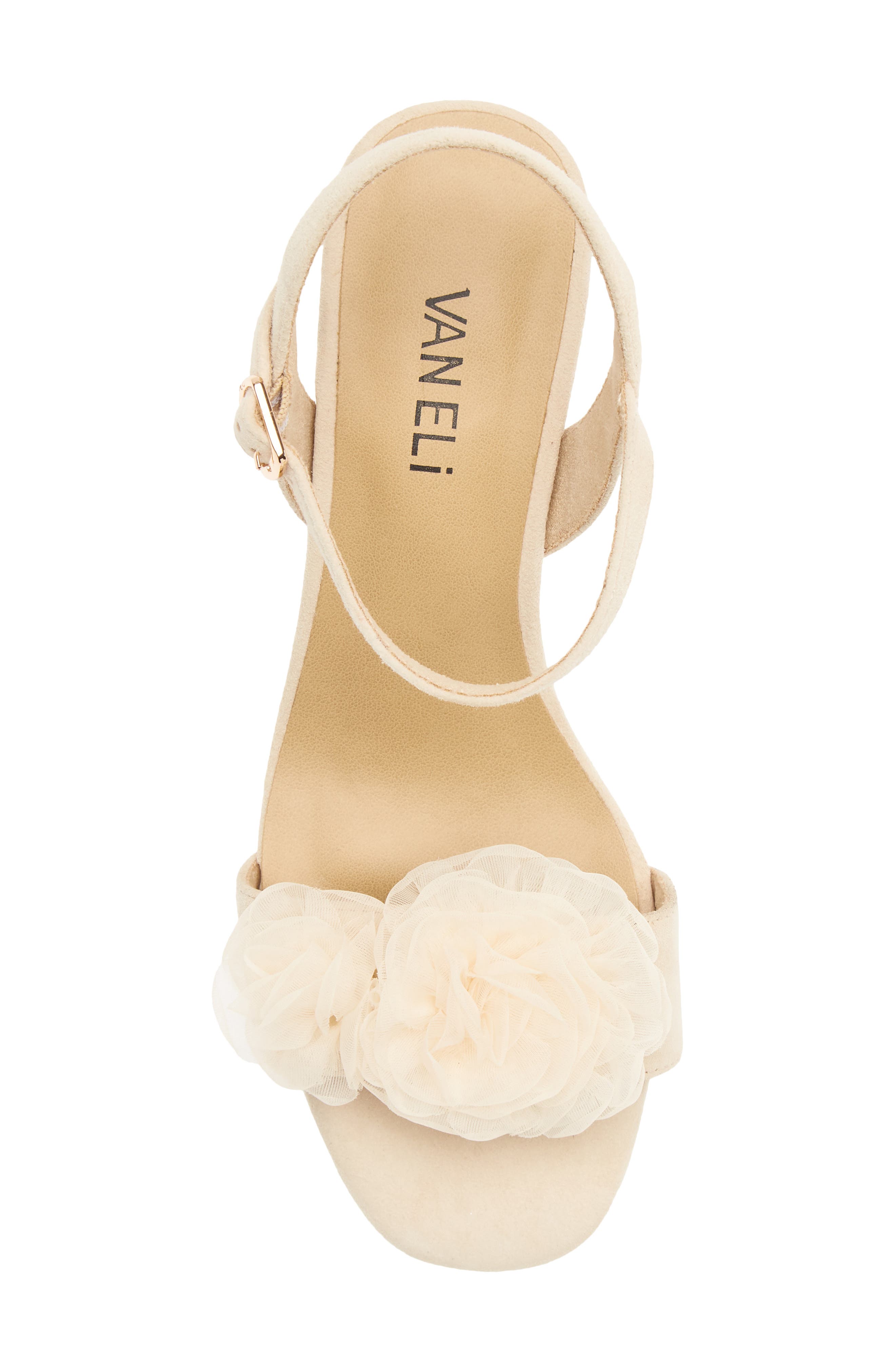 Lapis Rosette Sandal, Alternate, color, BEIGE