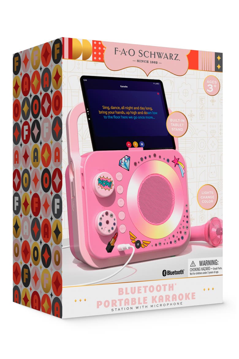 Portable Karaoke Station, Alternate, color, LIGHT/ PASTEL PINK
