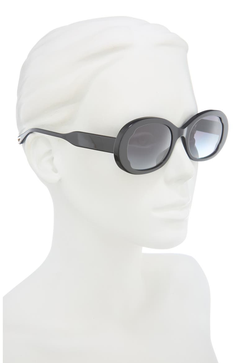 Oval Sunglasses, Alternate, color, BLACK BLACK GREY